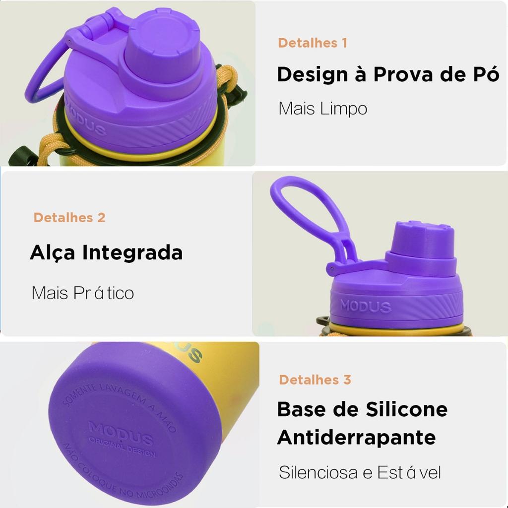 Modus Garrafa Térmica De 750ml Para Esportes E Condicionamento Físico Ao Ar Livre