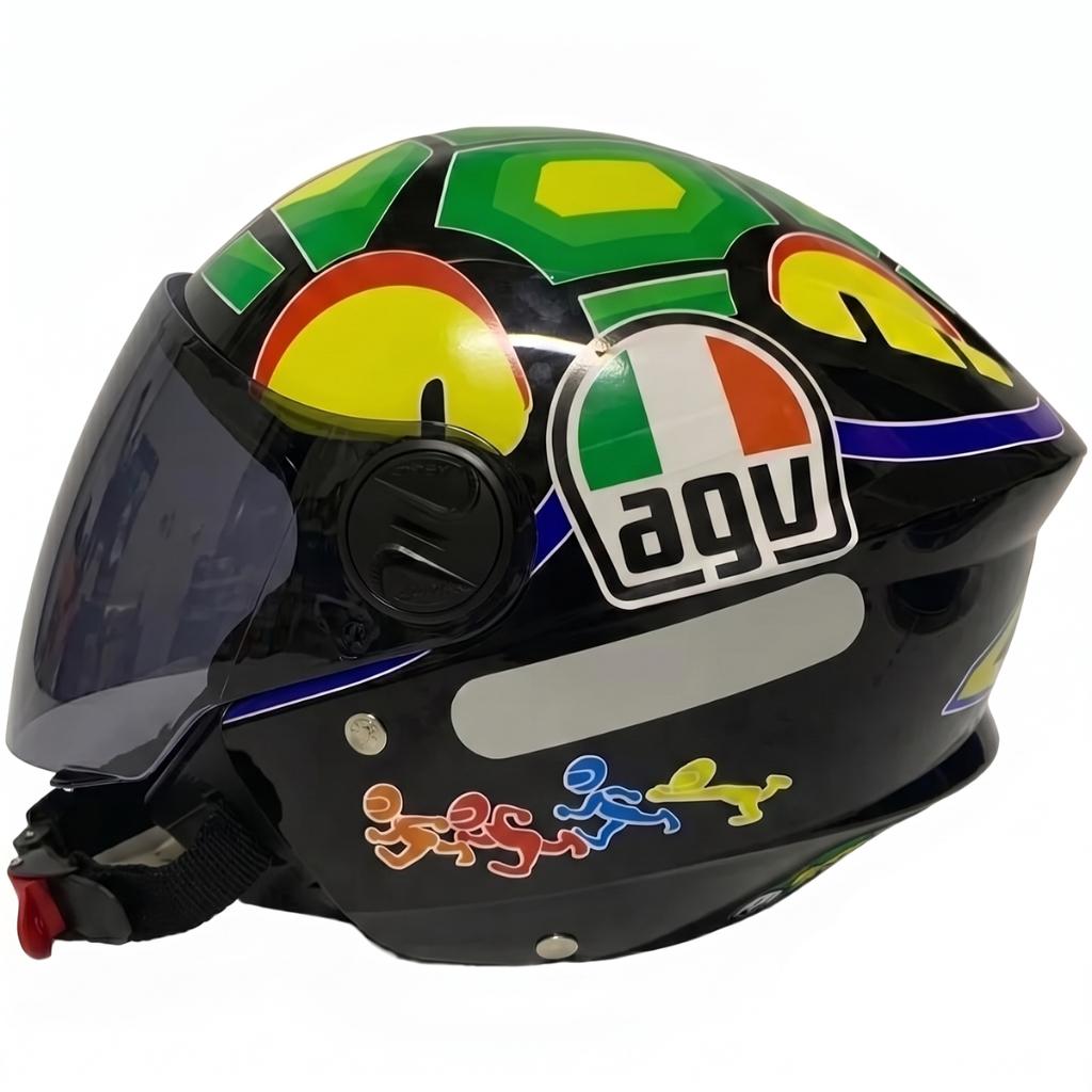 Capacete Aberto Personalizado New Liberty 3 Tartaruga Viseira Fumê