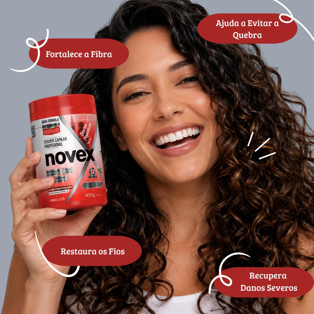 Creme De Tratamento Novex Doctor Peptídeos + Rícino 400g