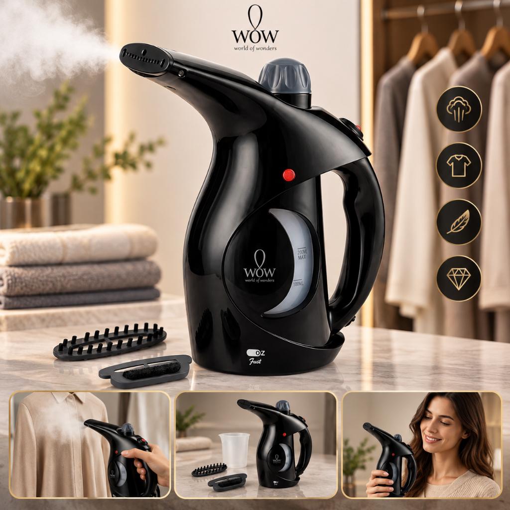 Passadeira A Vapor De Roupa Portátil Preto 127v