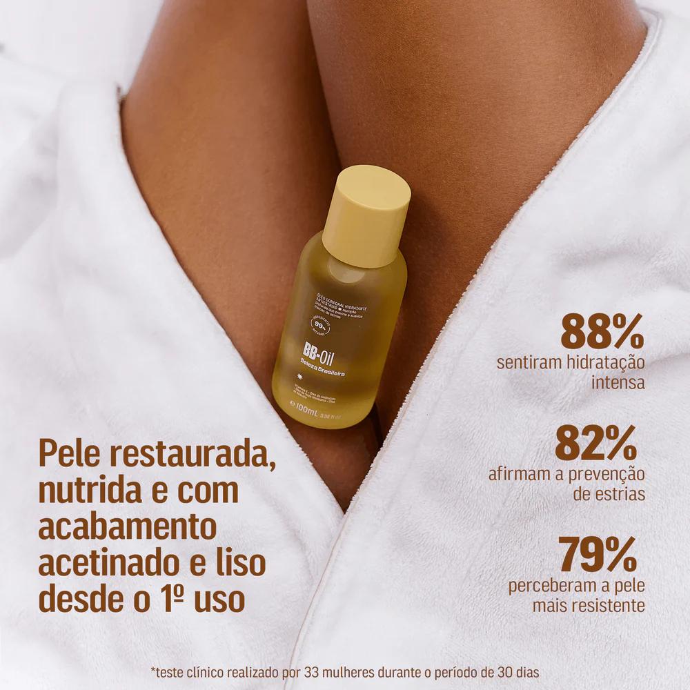 Bb Oil Beleza Brasileira 100ml Óleo Corporal Hidratante Antiestrias Nutrição Intensa Pele Seca