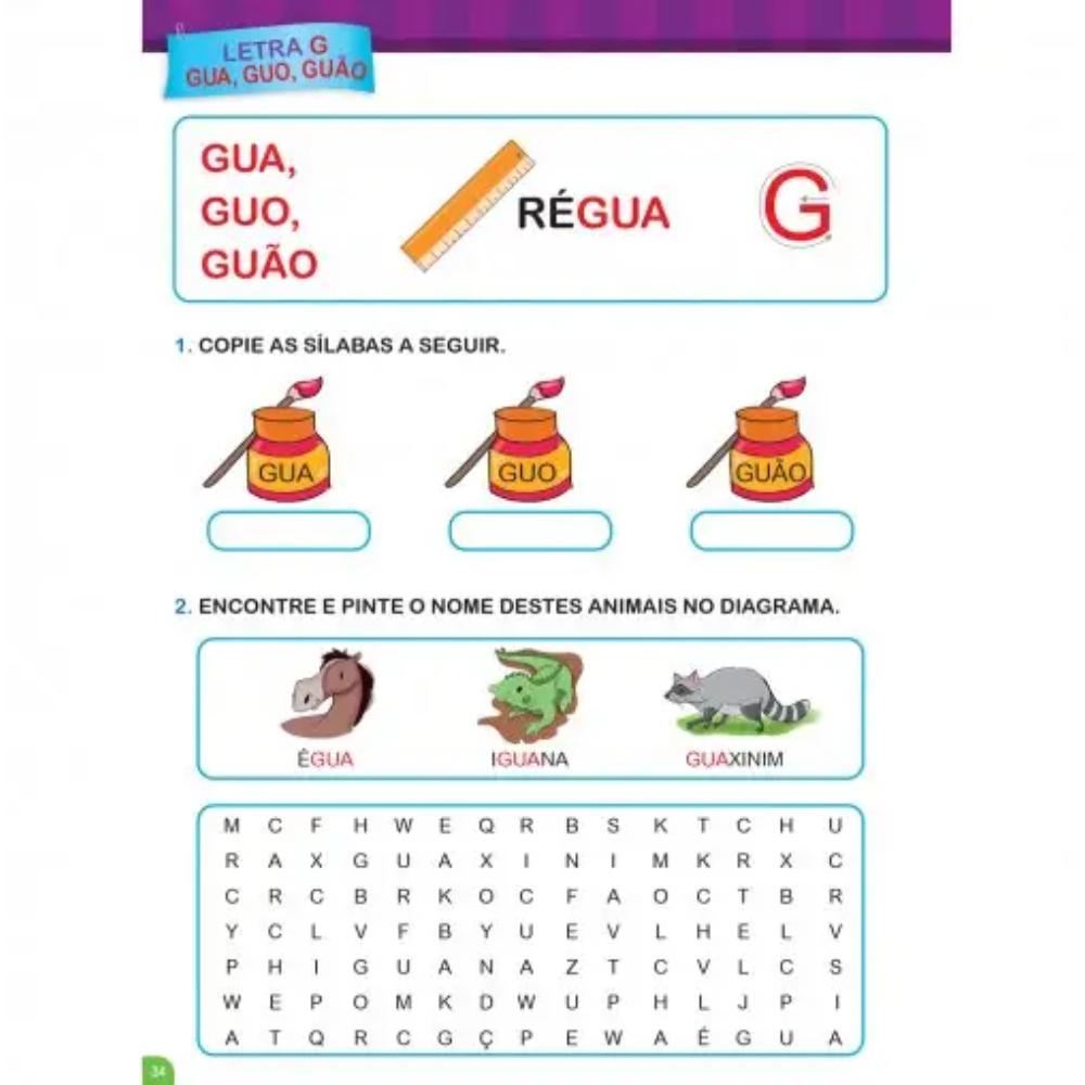 Livro De Atividades Minha Primeira Cartilha De Alfabetização Caminho Do Saber