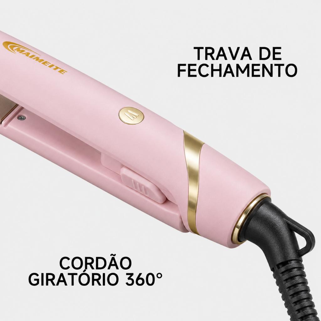 Maimeite Chapinha Nano Titanium Profissional Alisador De Cabelo Bivolt 110v/220v Controle De Temperatura