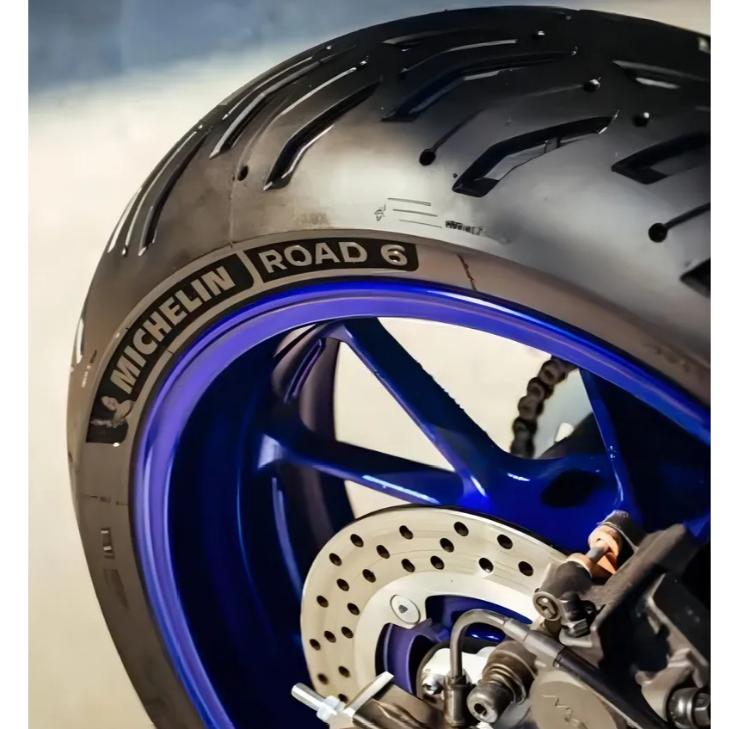 Par Pneu Moto Michelin 180/55-17 + 120/70-17 Road 6 R XJ6 Mt-09 Original Sem Câmara