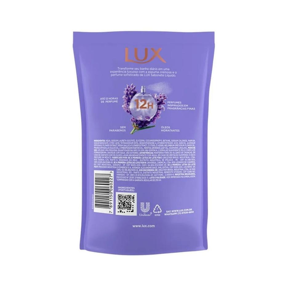 Refil Sabonete Líquido Lux Botanicals Lavanda 200ml