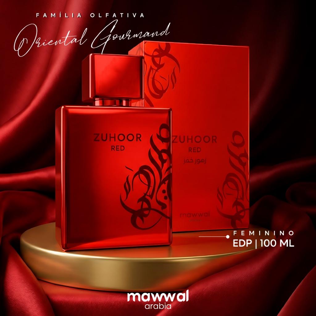 Perfume Árabe Mawwal Zuhoor Red Feminino 100ml Eau De Parfum