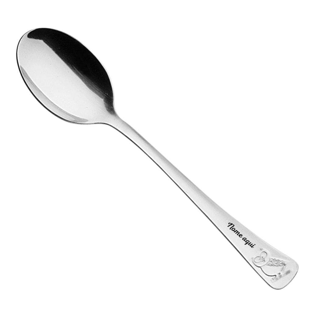 Talheres Infantil Aço Inox Personalizado Garfo Faca Colher Avulso Com Nome Gravado