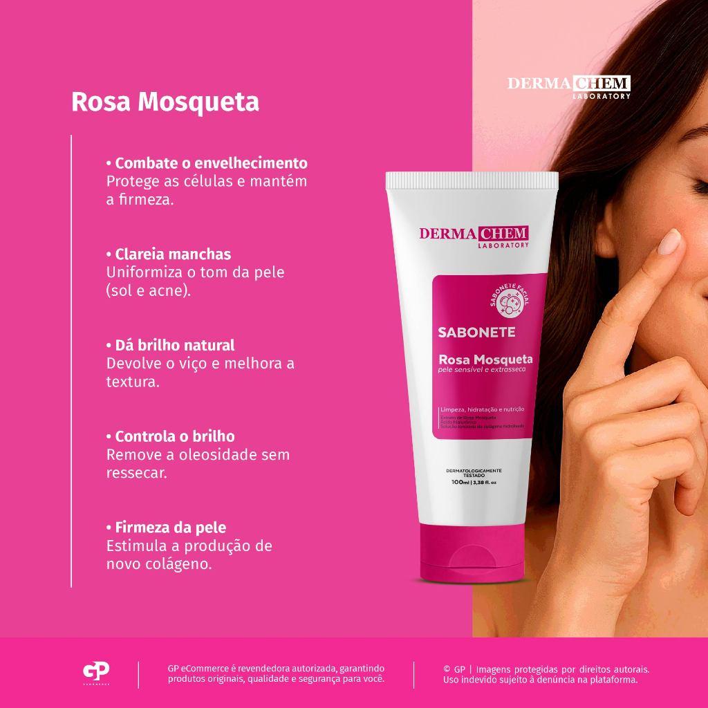 Sabonete ULTRA Hidratante Rosa Mosqueta 100ml Dermachem