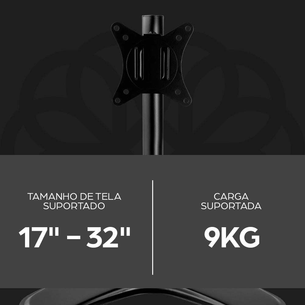Suporte Articulado Para Monitor 17 A 32 Pol Zinnia Tms 55 Vesa Ajustável Mesa