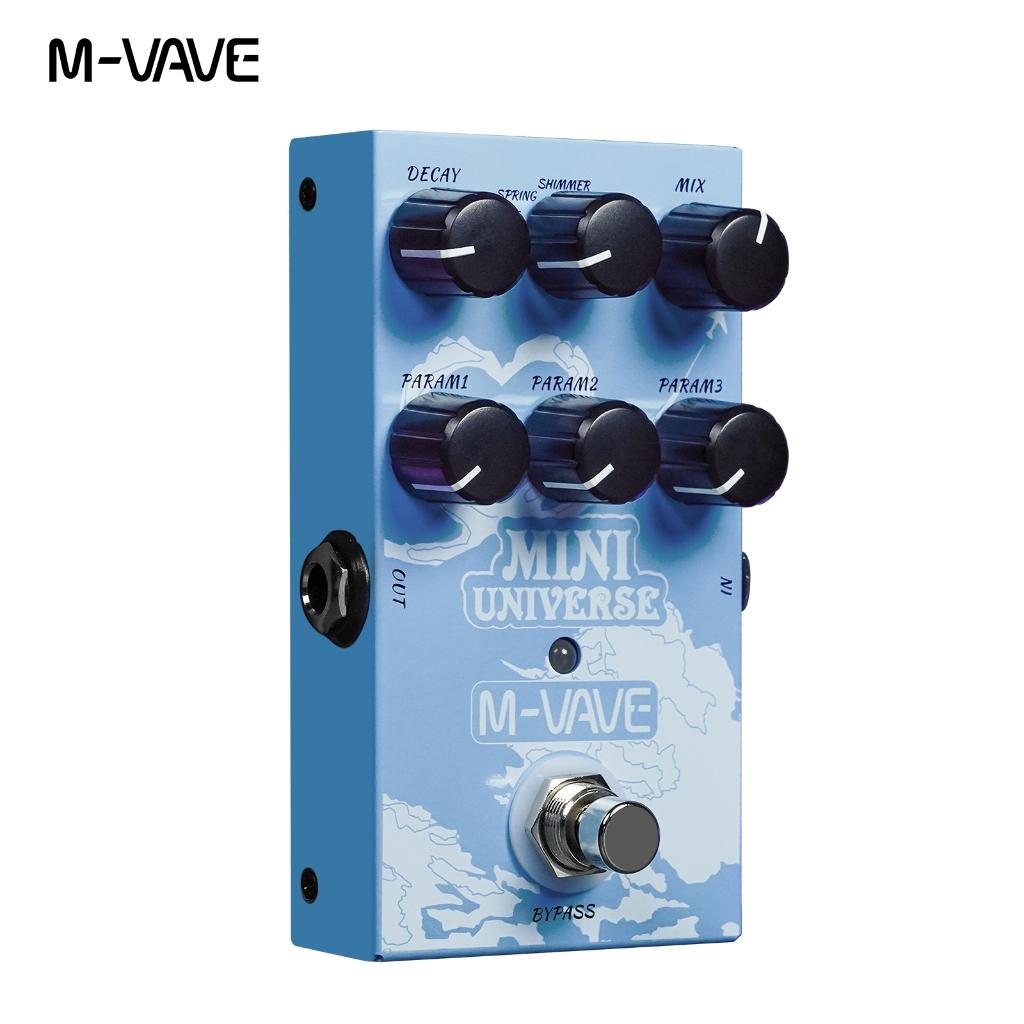 M-vave Mini Universe Pedal De Reverberação Digital Pedal De Reverberação Analógica Para Guitarra Pedal De 9 Tons De