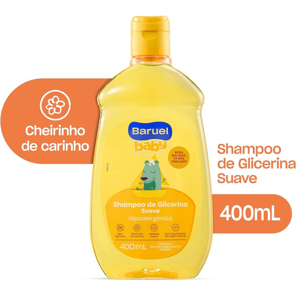 Kit Shampoo 400ml + Condicionador 210ml Baruel Baby Suave