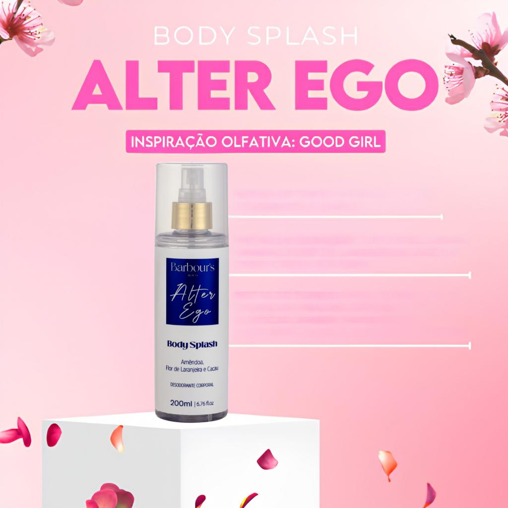 Kit Body Splash Perfume Capilar Máscara Liquída Alter Ego Barbour S Beauty Reconstrução Intensa