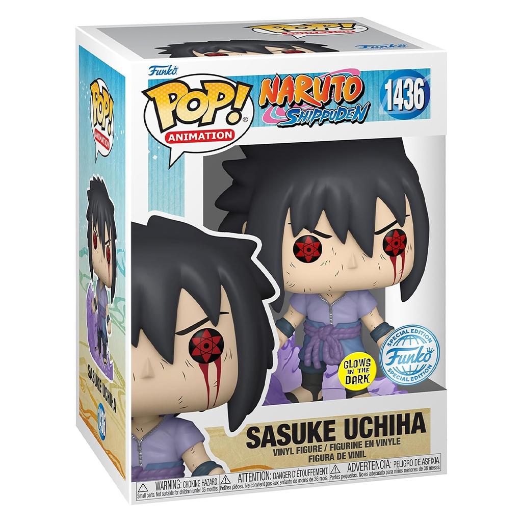Funko Pop Animation Naruto Shippuden Exclusive - Sasuke Uchiha Glow (1436) Novo Original