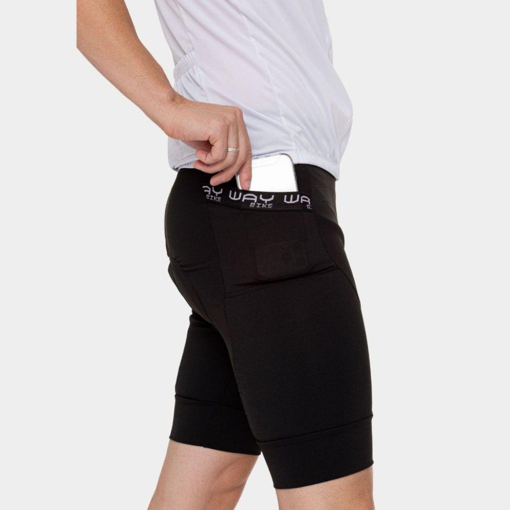 Bermuda Ciclismo Masculina Forro De Espuma Way Bike Pedal Short Almofadado Acolchoado Para Ciclista