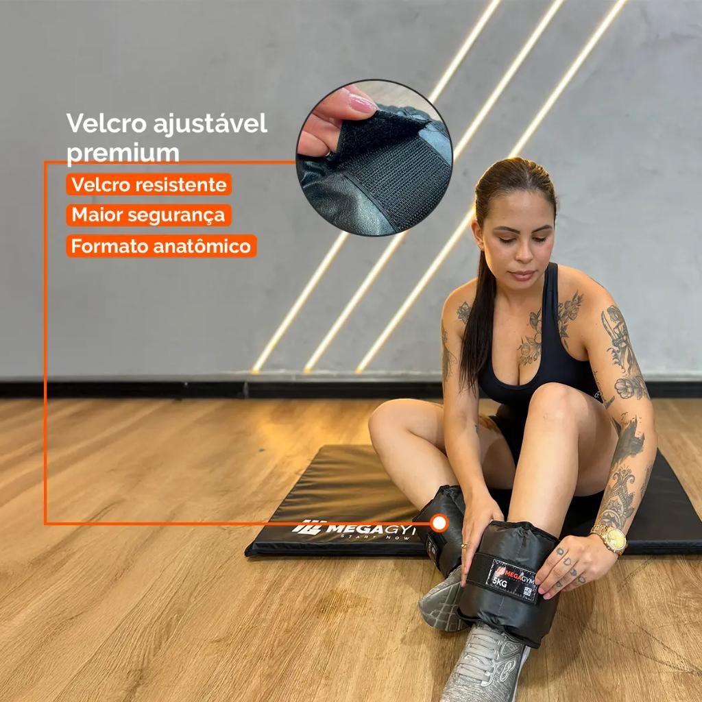 Caneleira De Peso Tornozeleira 9kg Musculação Ginastica Exercícios Treino Profissional Academia