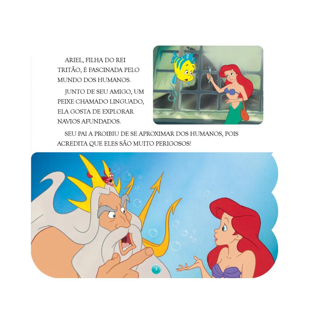 Livro Infantil Minhas Primeiras Histórias Disney A Pequena Sereia