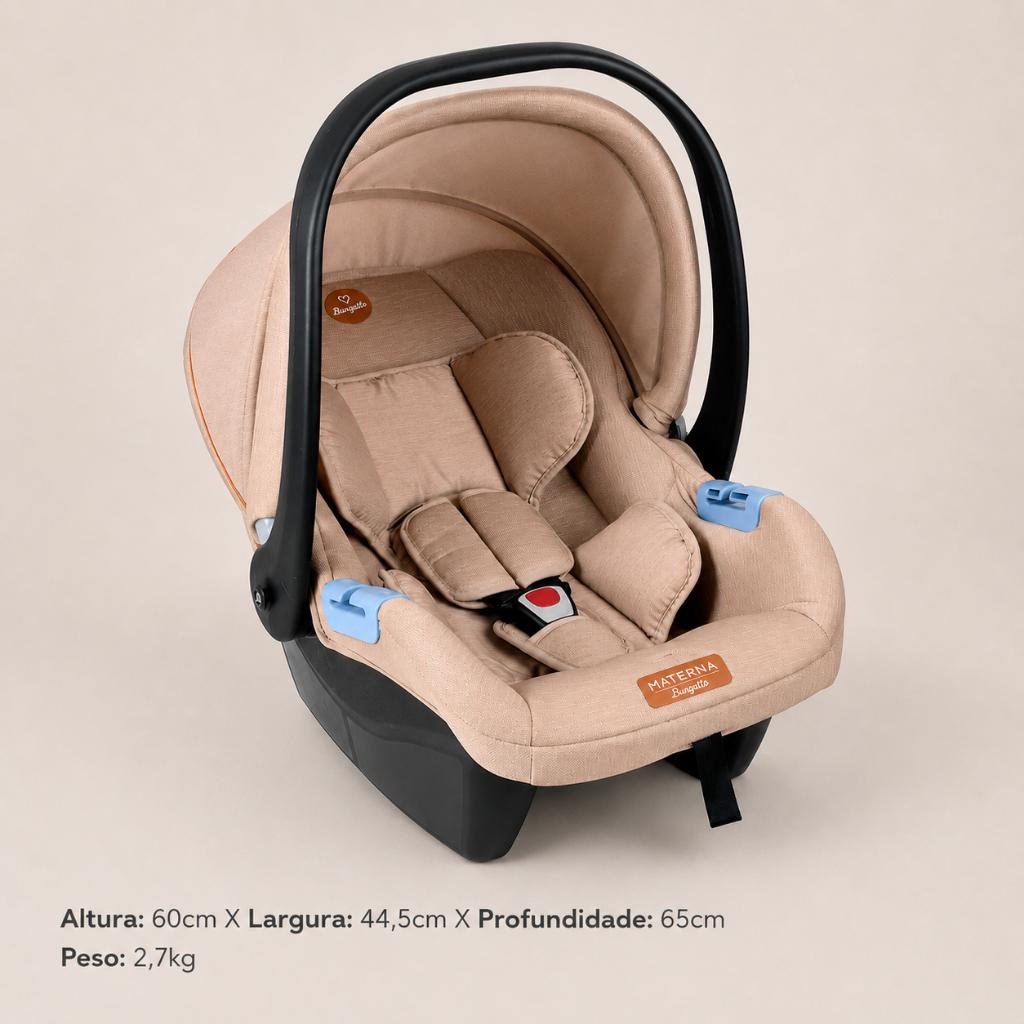 Carrinho De Bebê Burigotto Travel System Rio 22 Bebe Conforto Passeio 4 Rodas