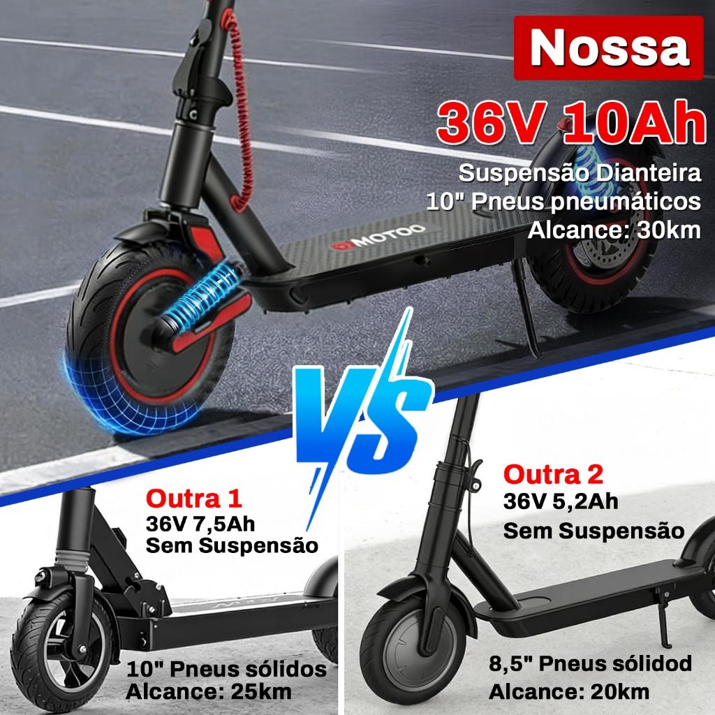 500W Patinete Elétrico 120kg 30km De Autonomia Motor 40km/h