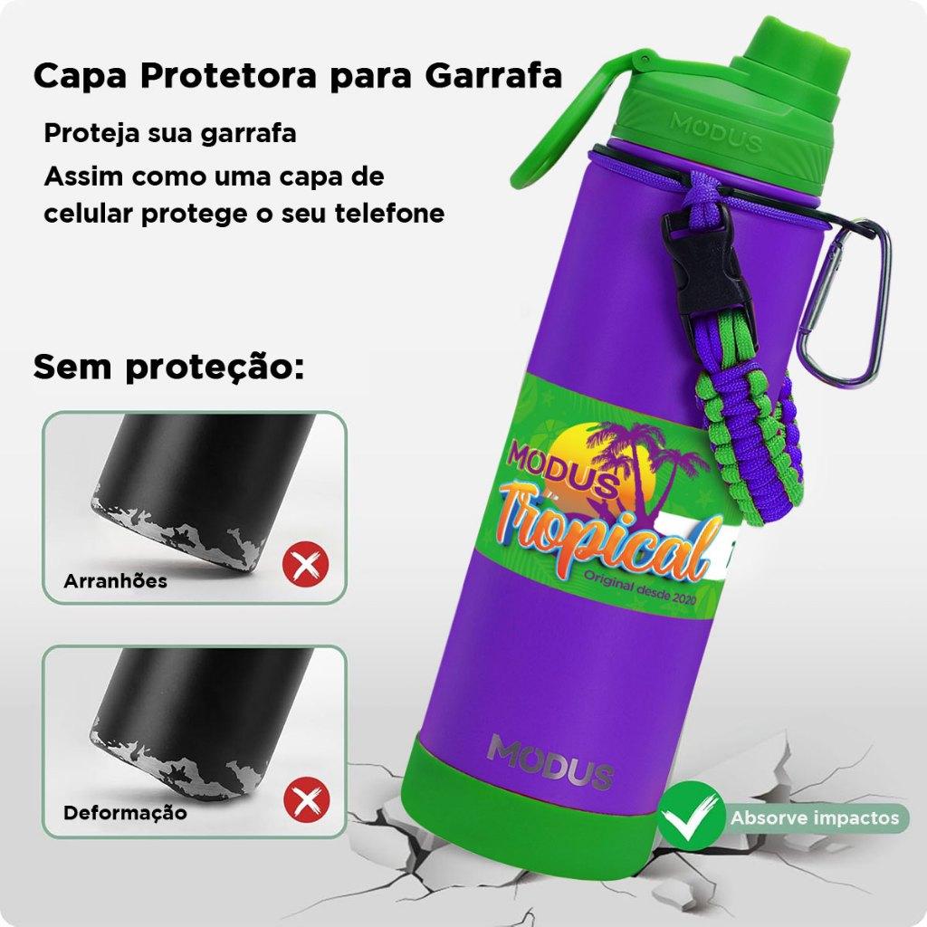 Garrafa Modus Térmica Inox 750ml Água Fria Quente C/Vedação Com Alça Paracord