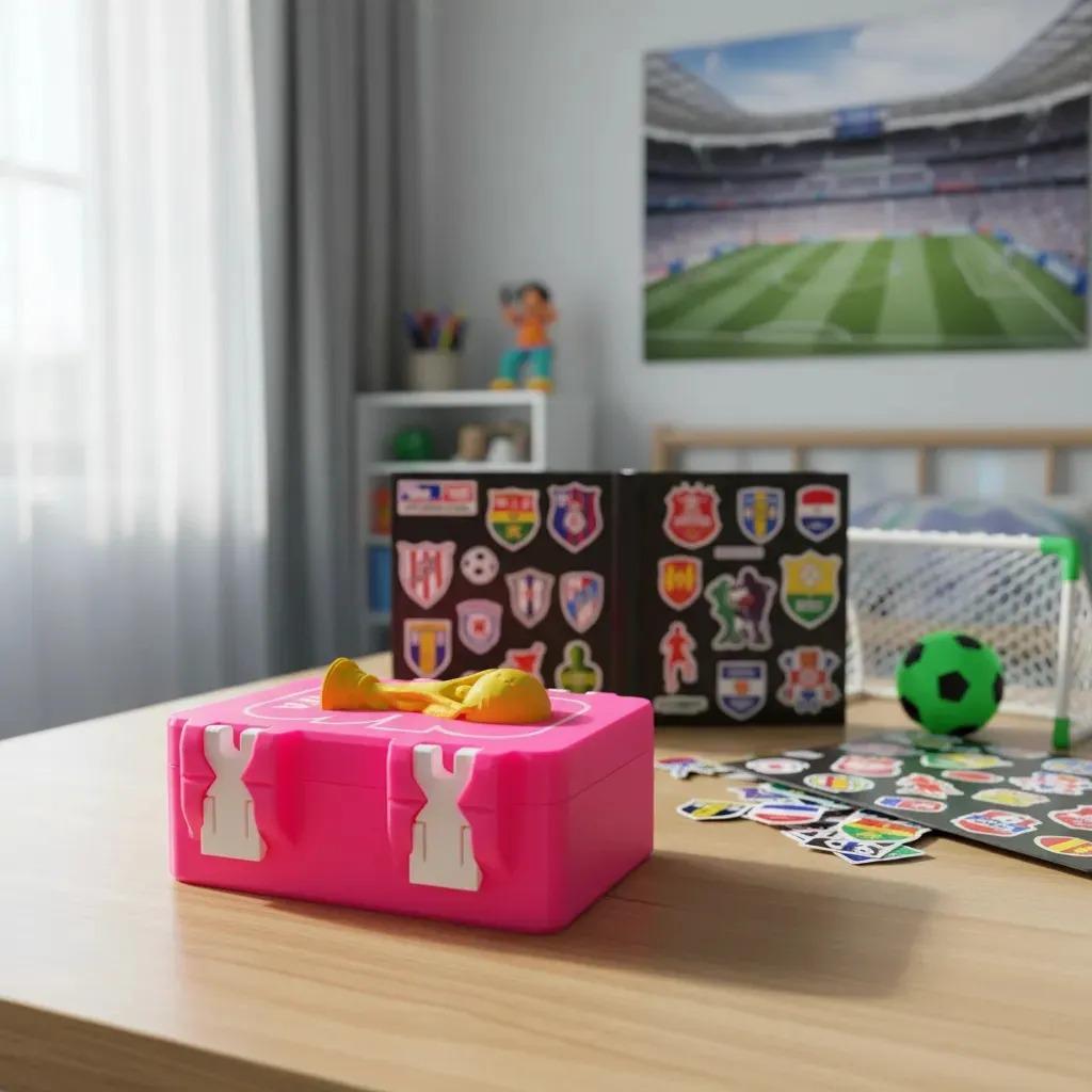 Porta Figurinha Copa Do Mundo 2026 Caixa Organizadora De 400 Figurinhas Com Troféu