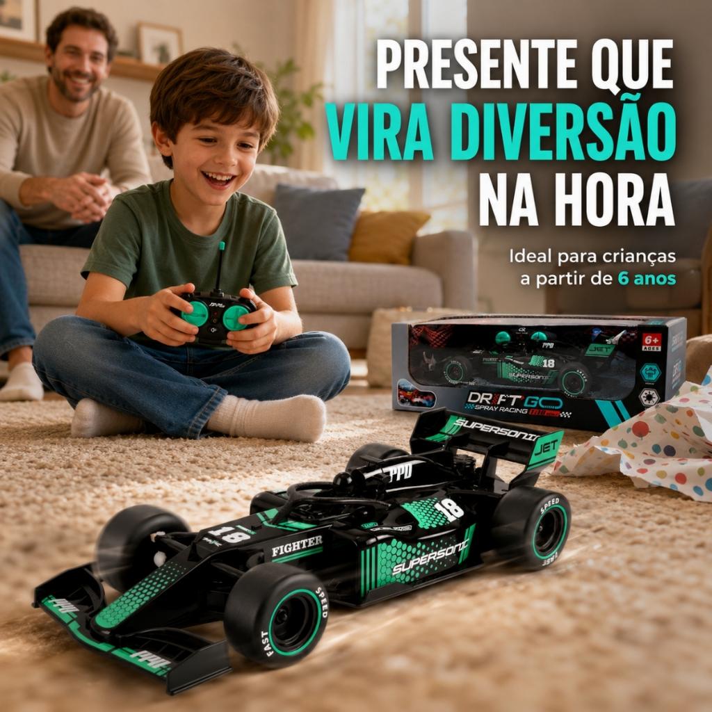 Carrinho Controle Remoto Recarregável Brinquedo Fórmula 1 Brinquedo