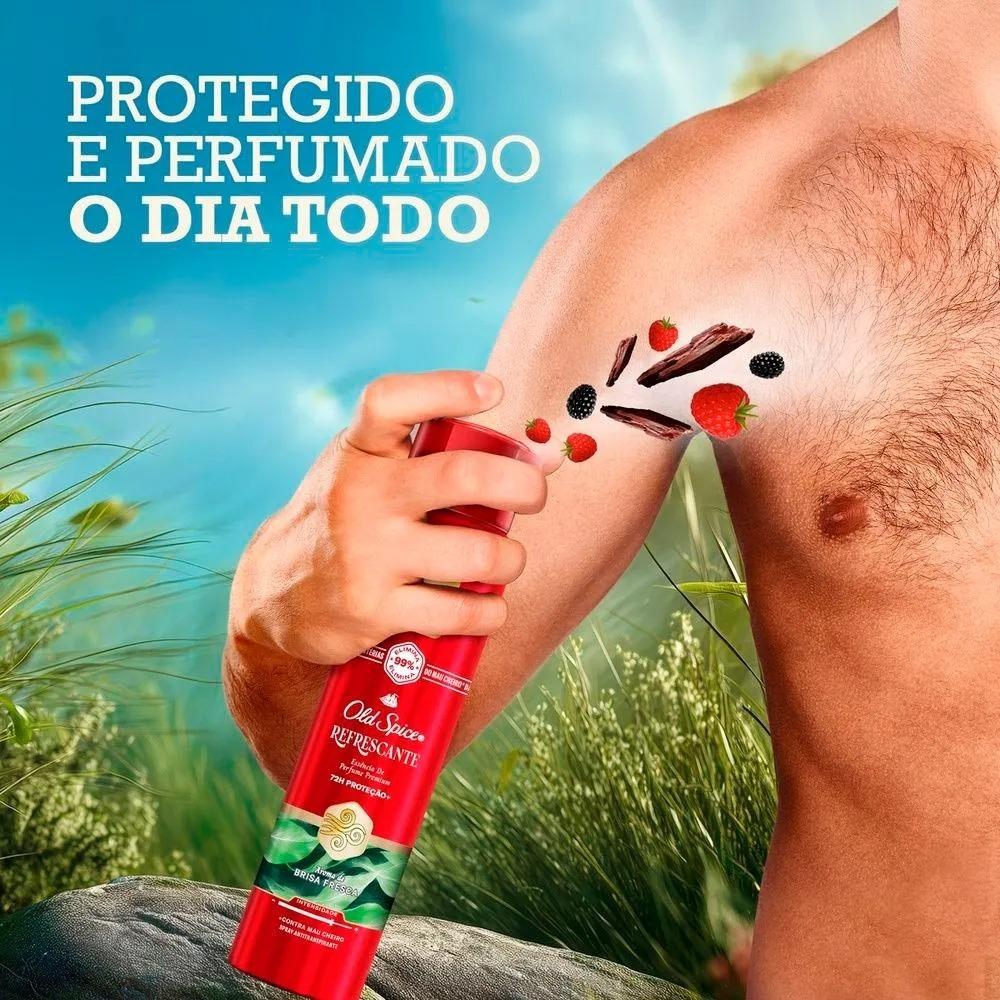 Desodorante Antitranspirante Old Spice Spray Refrescante Com 200ml