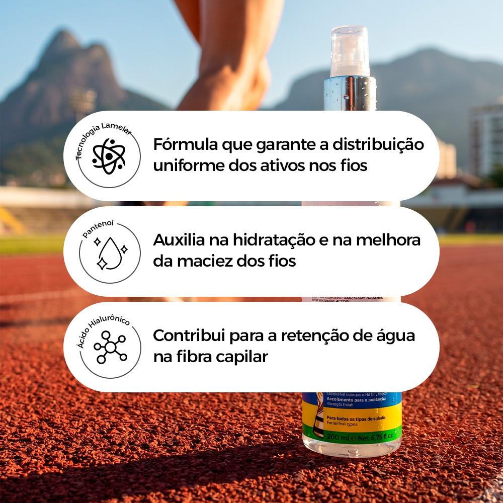 Spray Capilar 6 Em 1 Partiu Treino Proteção Uv E Antifrizz Pré Treino