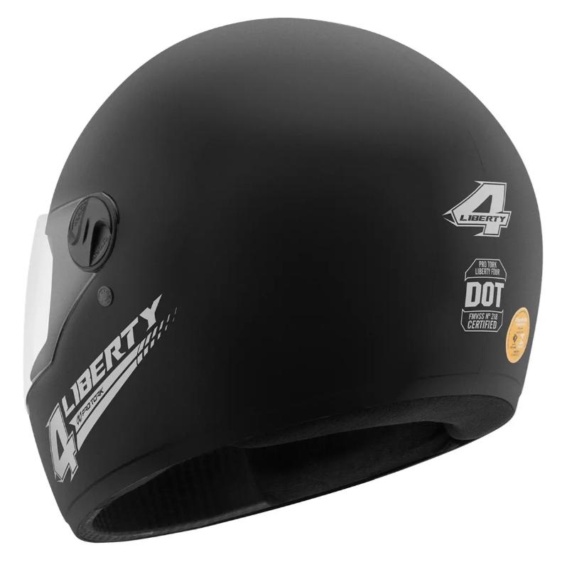Capacete Motoboy Fechado PRO Tork Liberty 4 Preto Fosco Passageiro Mototaxi Uber 99