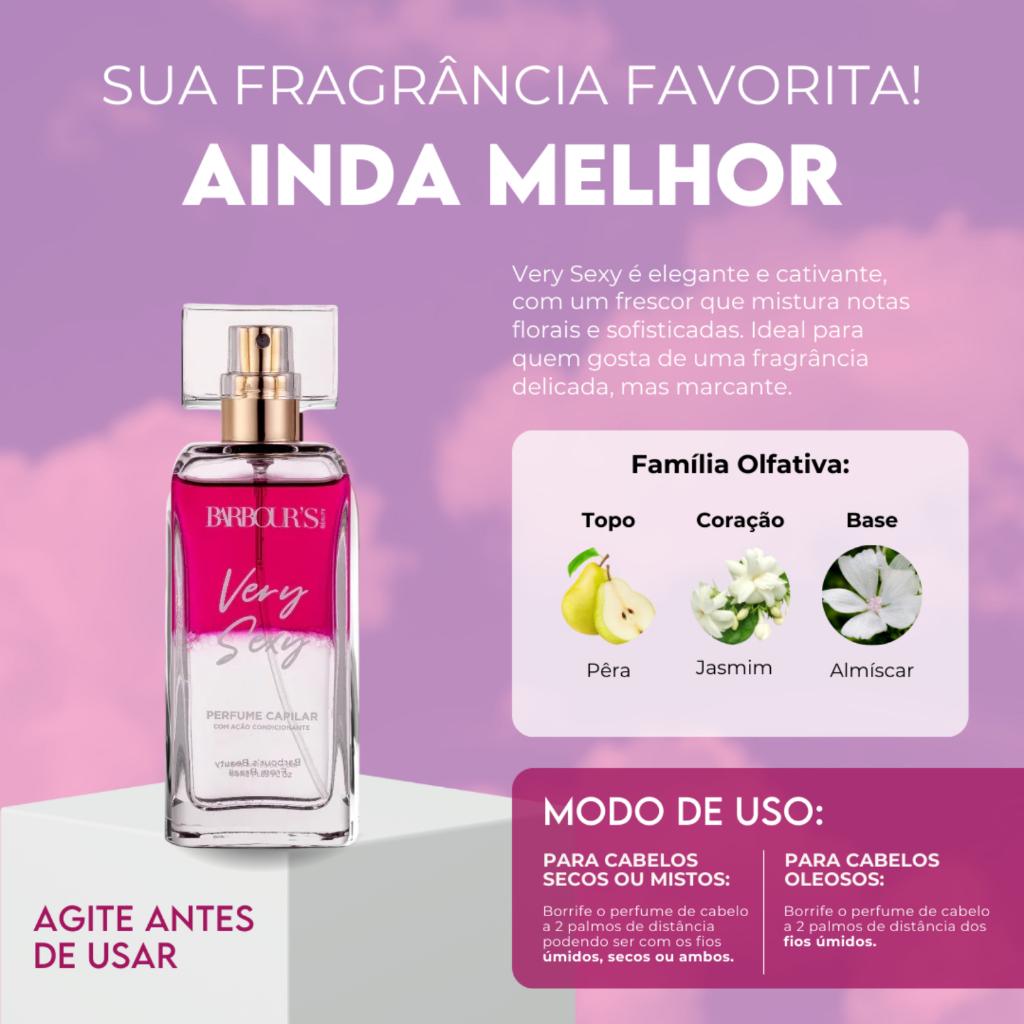 Kit Perfume Capilar E Body Splash Very Sexy Barbour S Beauty