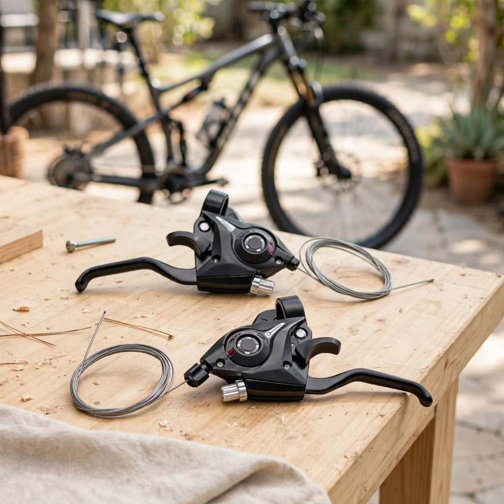 Par Alavanca Câmbio Bicicleta 3X7 21V Tipo Shimano Yamada