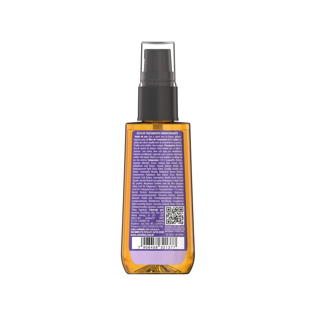 Kit Shampoo E Condicionador + Óleo Sos Cachos Super Óleos