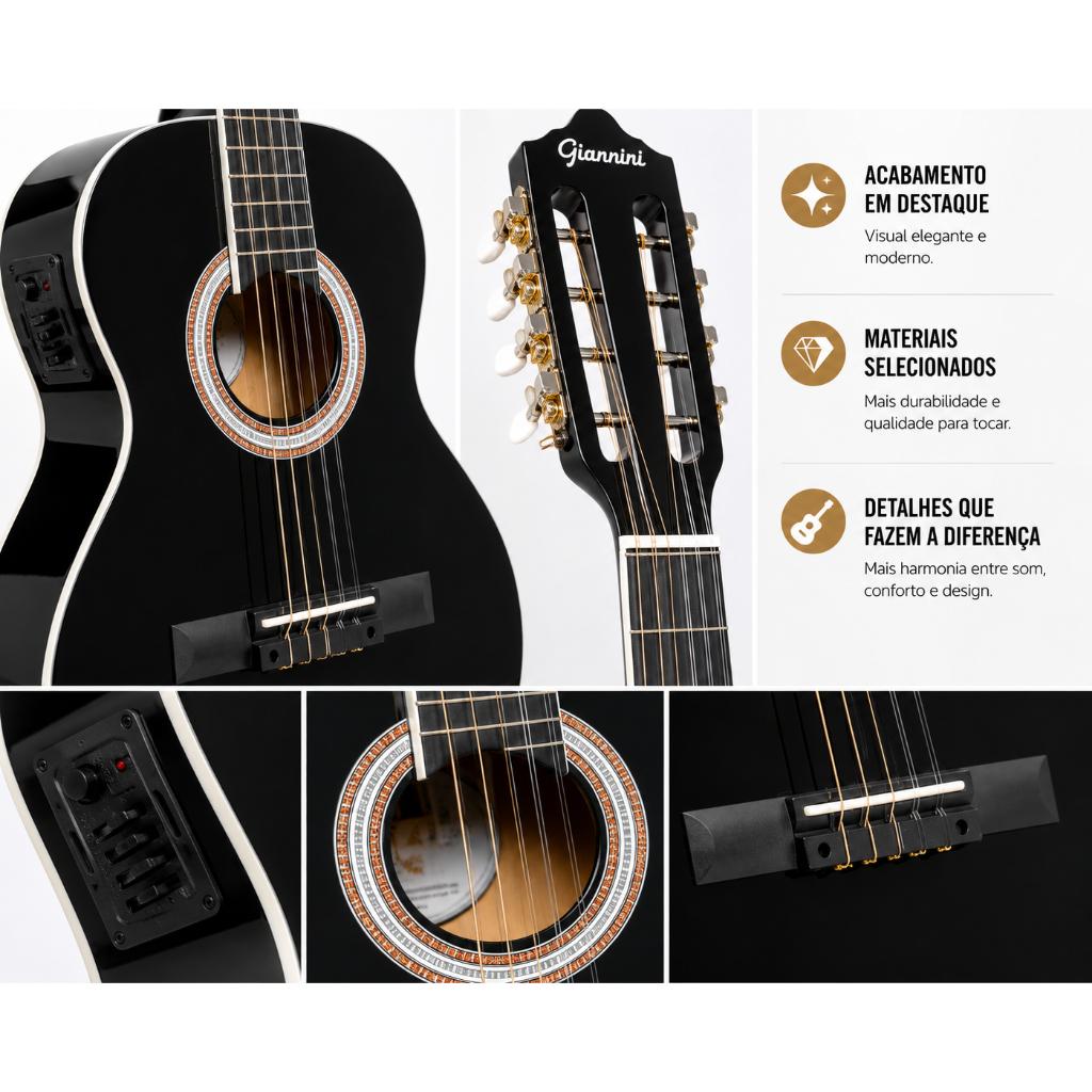 Viola Giannini Start Vs-14 Eq Bk + Capa E Acessórios