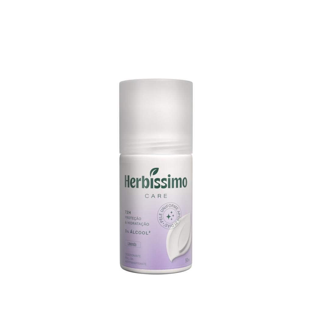 Desodorante Roll-on Antitranspirante Herbíssimo Care Lavanda 50ml