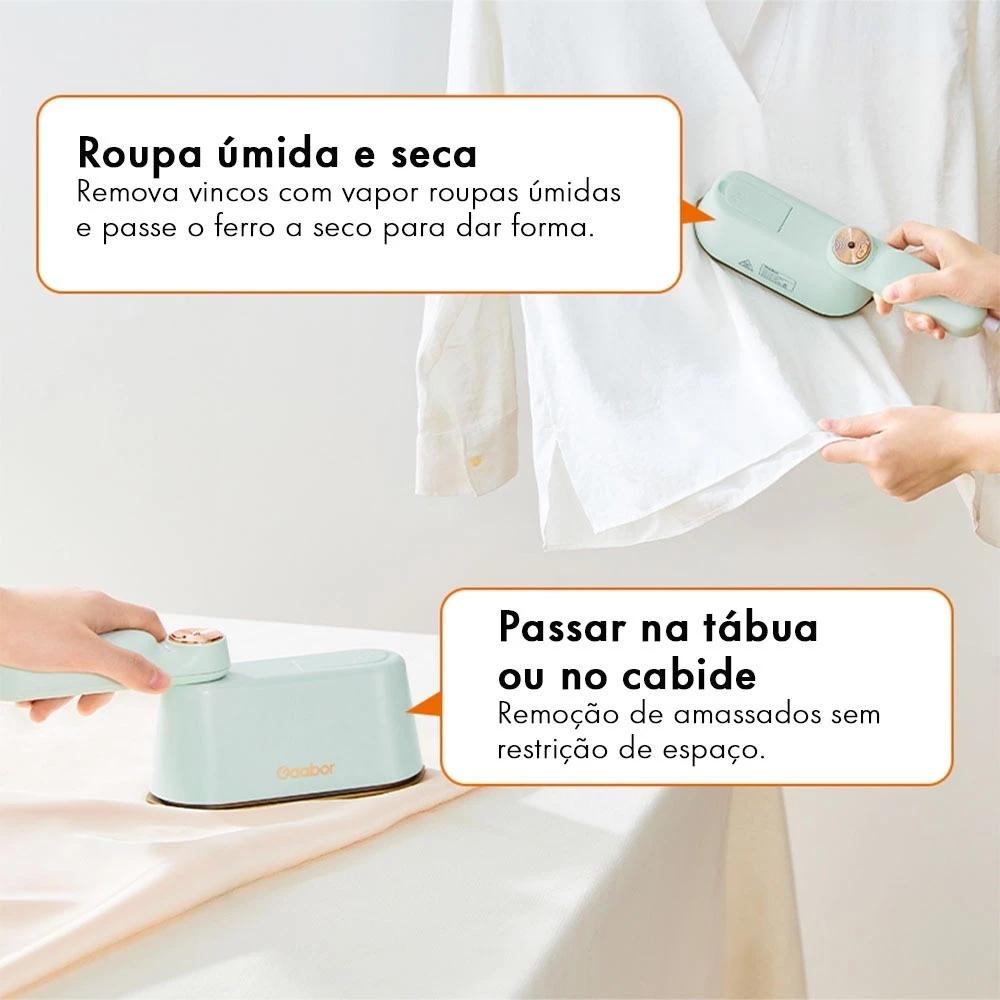 Gaabor Ferro A Vapor Elétrico 1200w Seco E Úmido Vaporizador Roupas Luxo Hm-m01a-1
