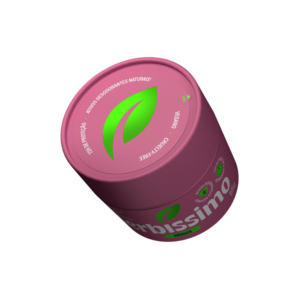 Kit Desodorante Em Creme Antitranspirante Herbíssimo Hibisco 55G (3 Unidades)