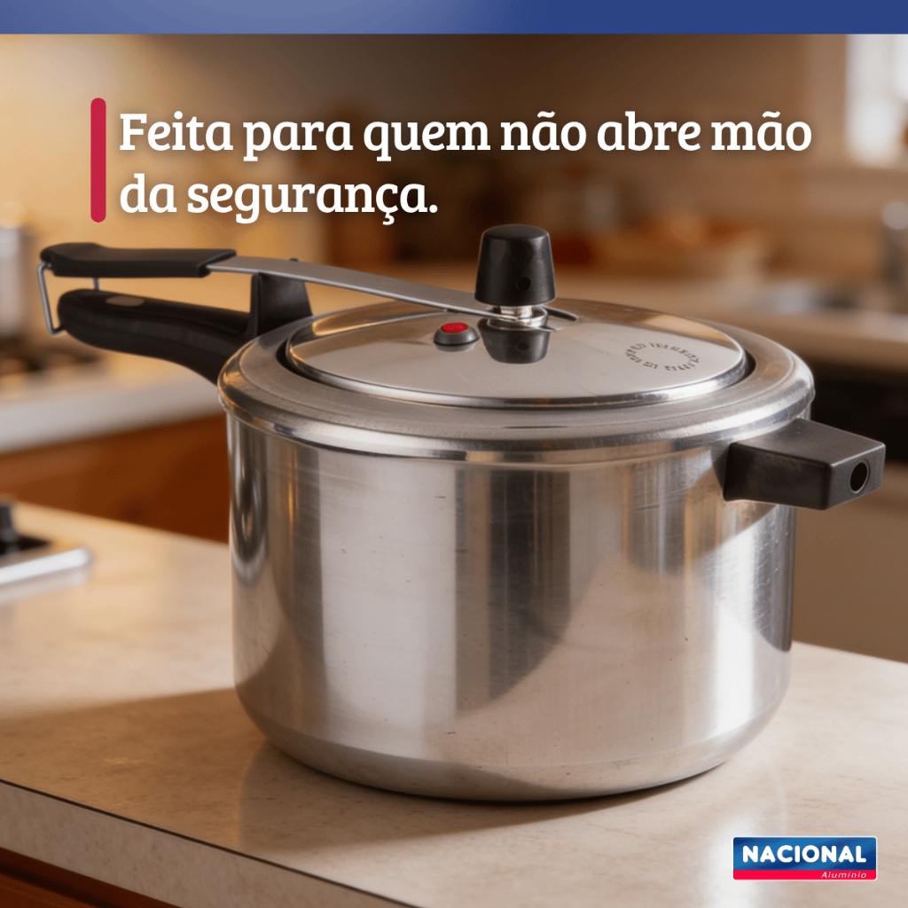 Panela De Pressão Fechamento Interno 7L Polido Nacional