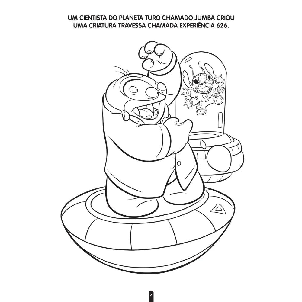 Livro De Colorir Atividades Educativas Disney Lilo Stitch