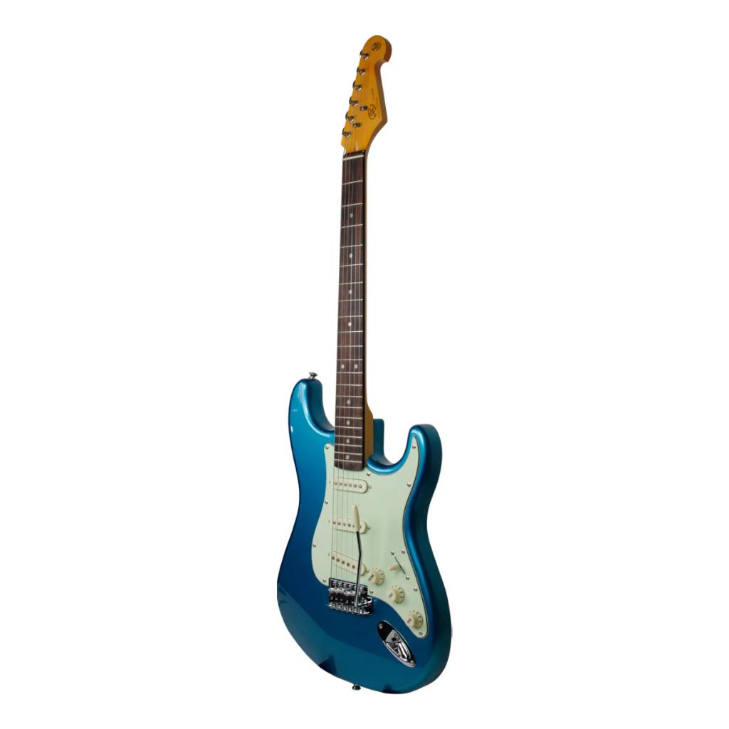 Guitarra Elétrica Sx Sst62 Lake Pacific Blue Stratocaster Com Bag 21 Trastes 2 Vias 3 Captadores Single