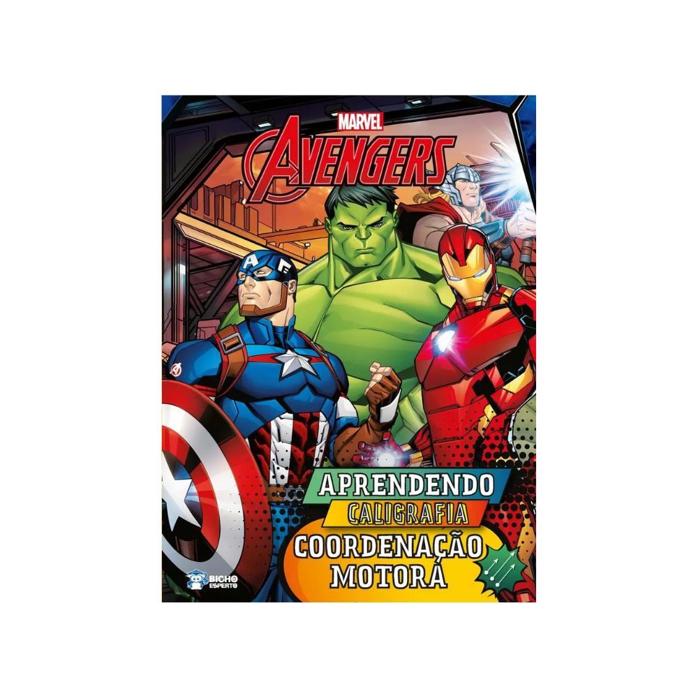 Livro De Atividades Aprendendo Caligrafia Marvel Letras Infantil