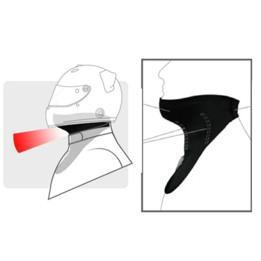 Protetor Pescoço Proteção Moto Motoqueiro Motoboy Shiver Neck Neoprene Contra Linha De Pipa Cerol