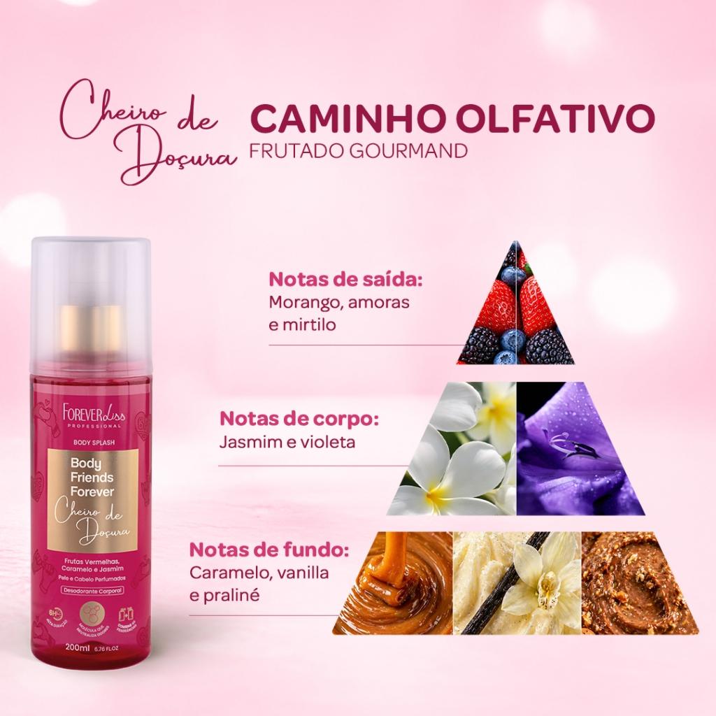 Body Splash Bff Cheiro De Doçura 200ml Forever Liss