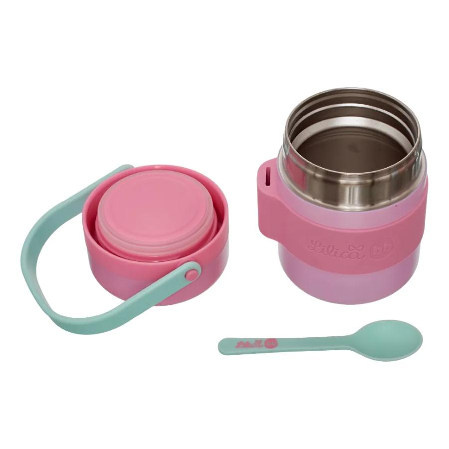 Pote Térmico Lilica Ripilica Acompanha Colher 300ml Aço Inoxidável Original - Pacific