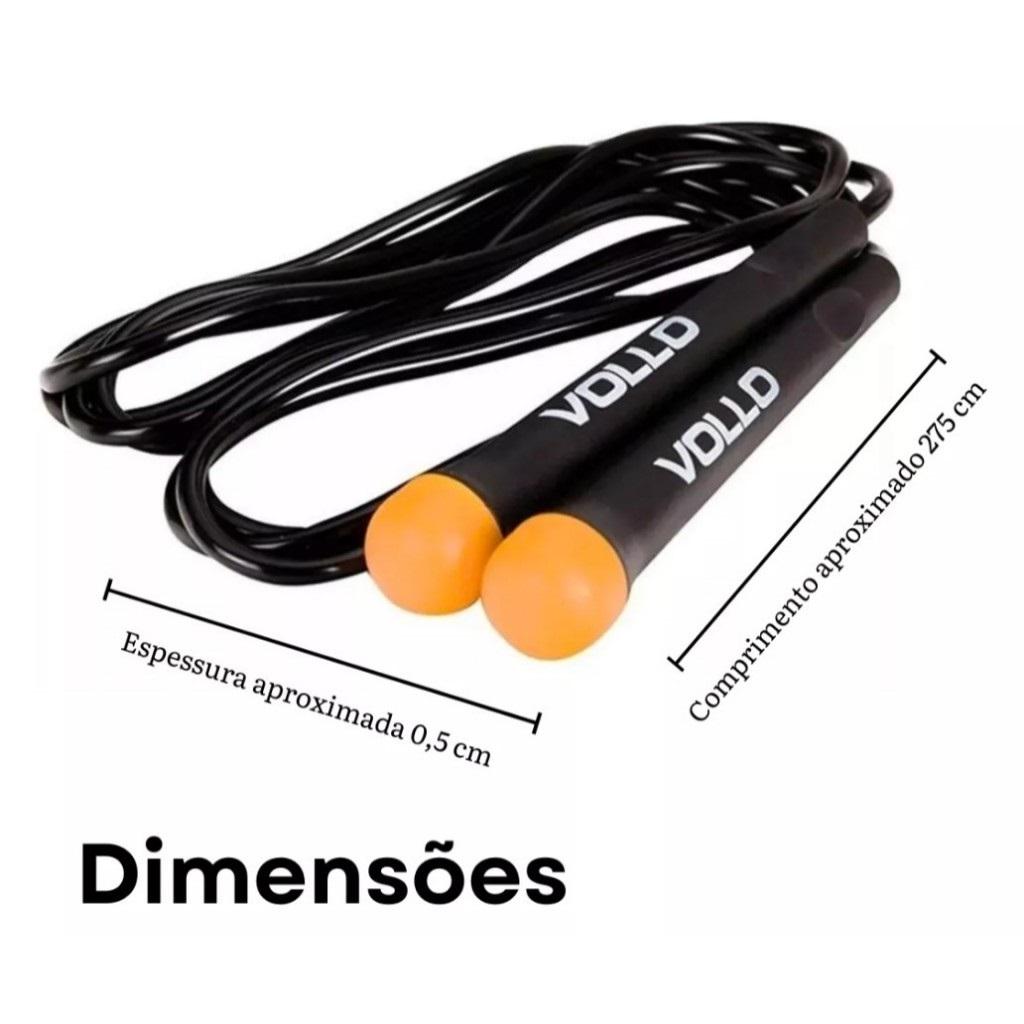 Corda De Pular Ajustavel Em Pvc Vollo Vp1075