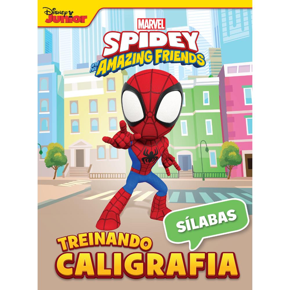 Livro De Atividades Marvel Treinando Caligrafia Sílabas Spidey