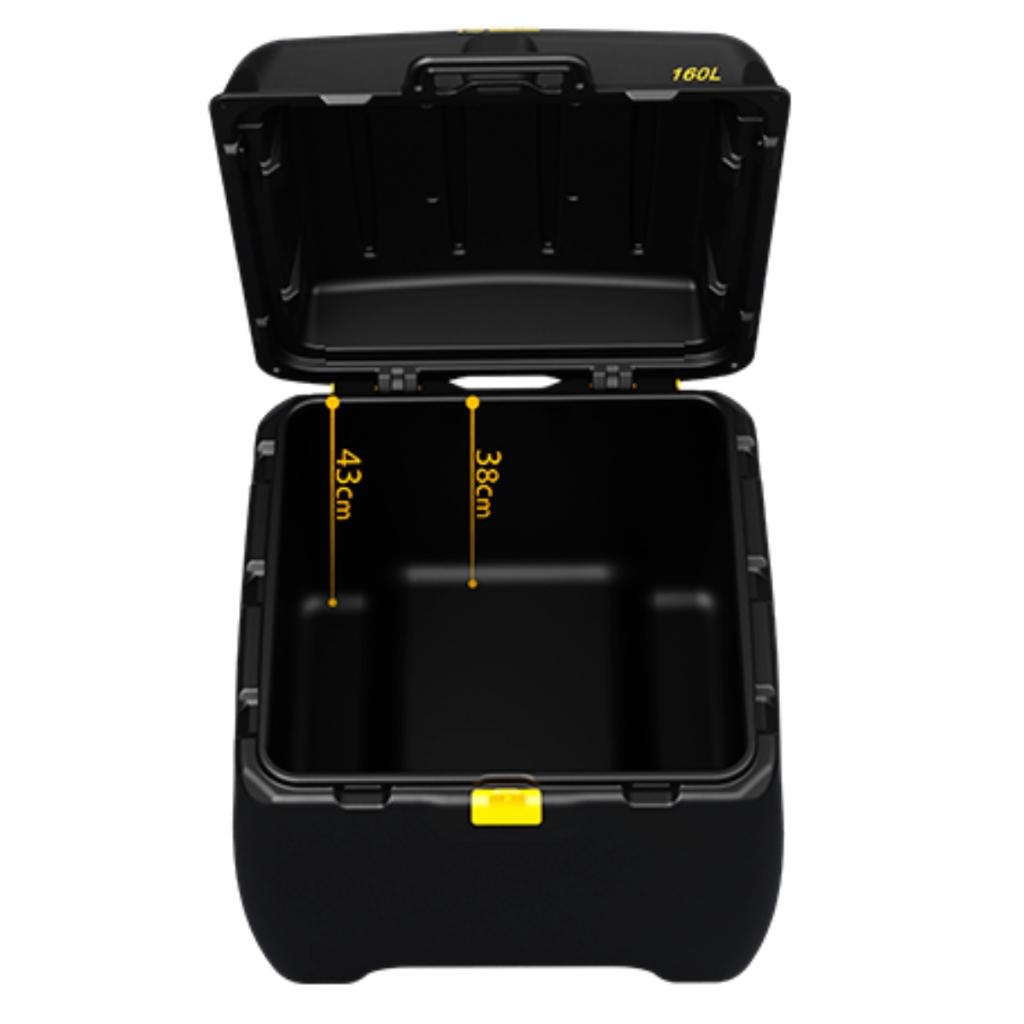 Baú Para Moto Icbras Com Suporte Delivery Carga 100L 140L 160L Reforçado Universal Icbras
