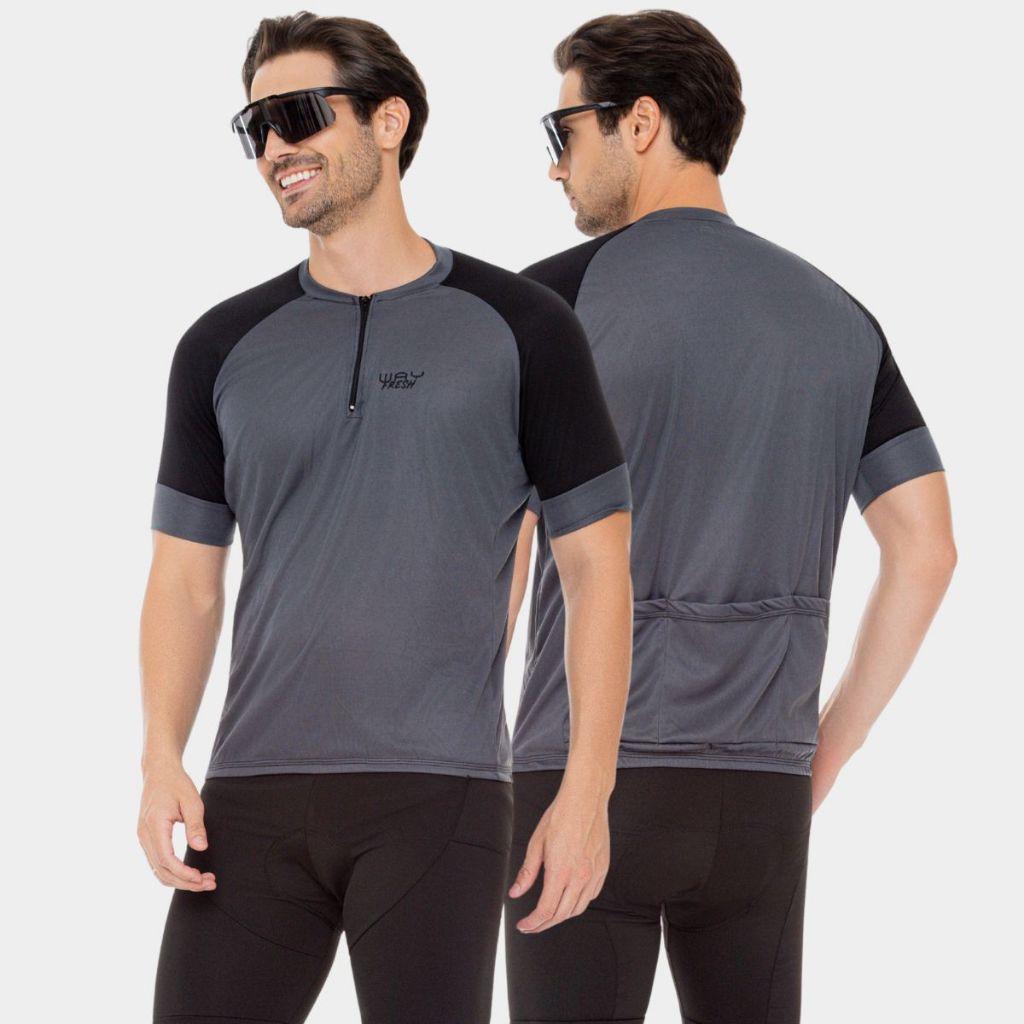 Kit 2 Camisas Blusas Masculina Ciclismo Way Fresh Roupas Esportiva Pedalar Bicicleta Bike Speed Mtb