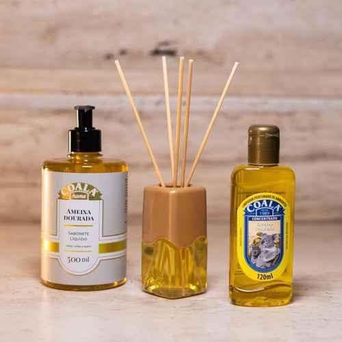 Kit 3 Unidades Sabonete Líquido Coala Home - Ameixa Dourada - 500ml