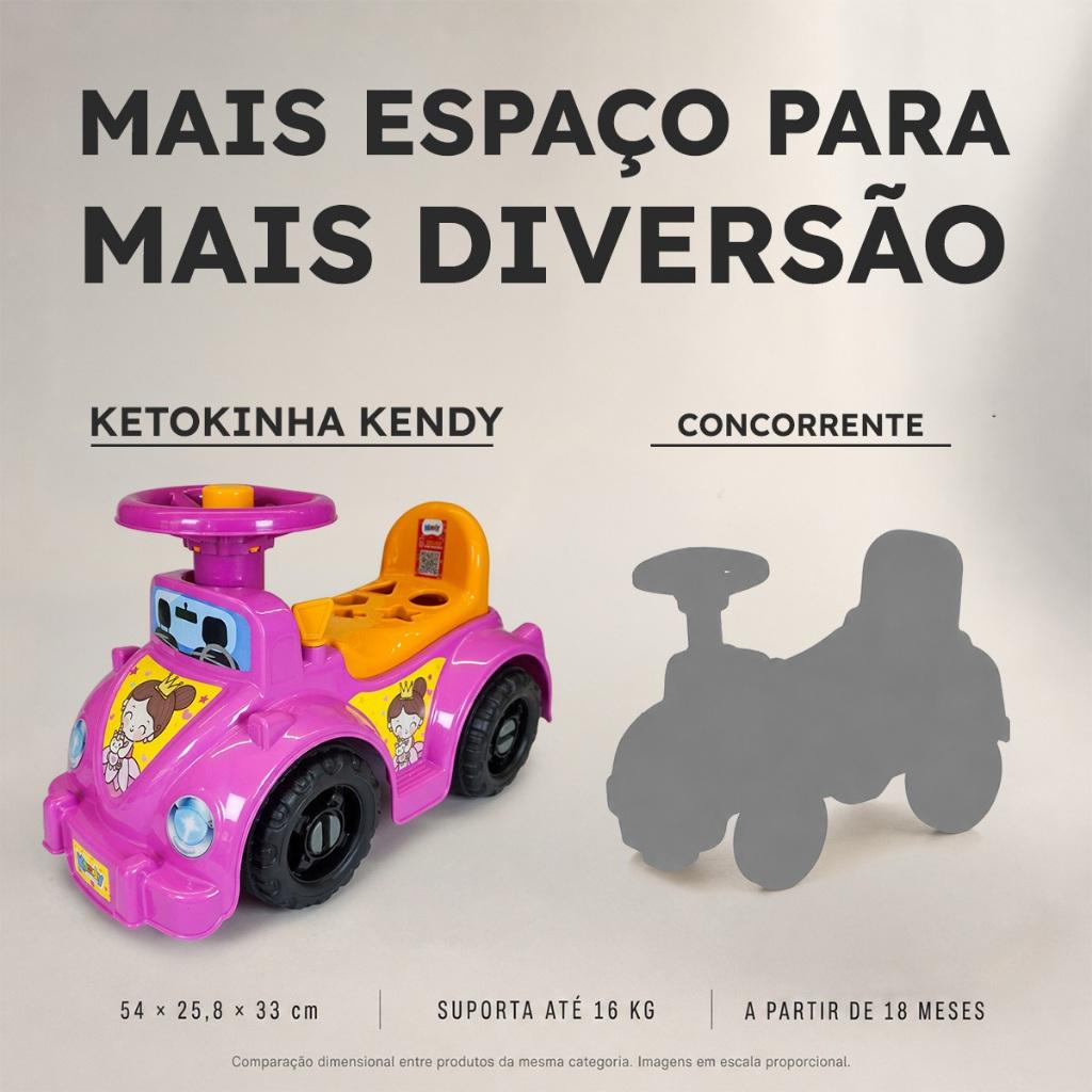 Quadriciclo Infantil Andador Rosa Princesa - O Maior Da Categoria - A Partir De 18 Meses - Suporta 16kg -motoca Triciclo