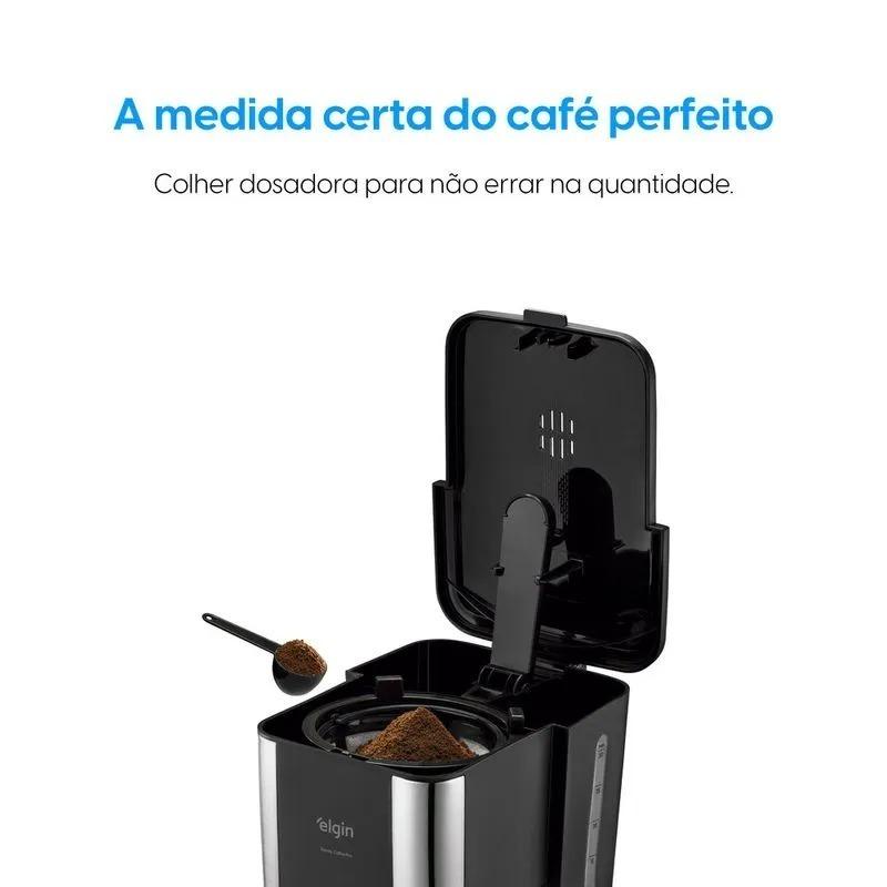Cafeteira Elétrica Jarra De Inox 30 Xícaras Family Coffee PRO Elgin Preta