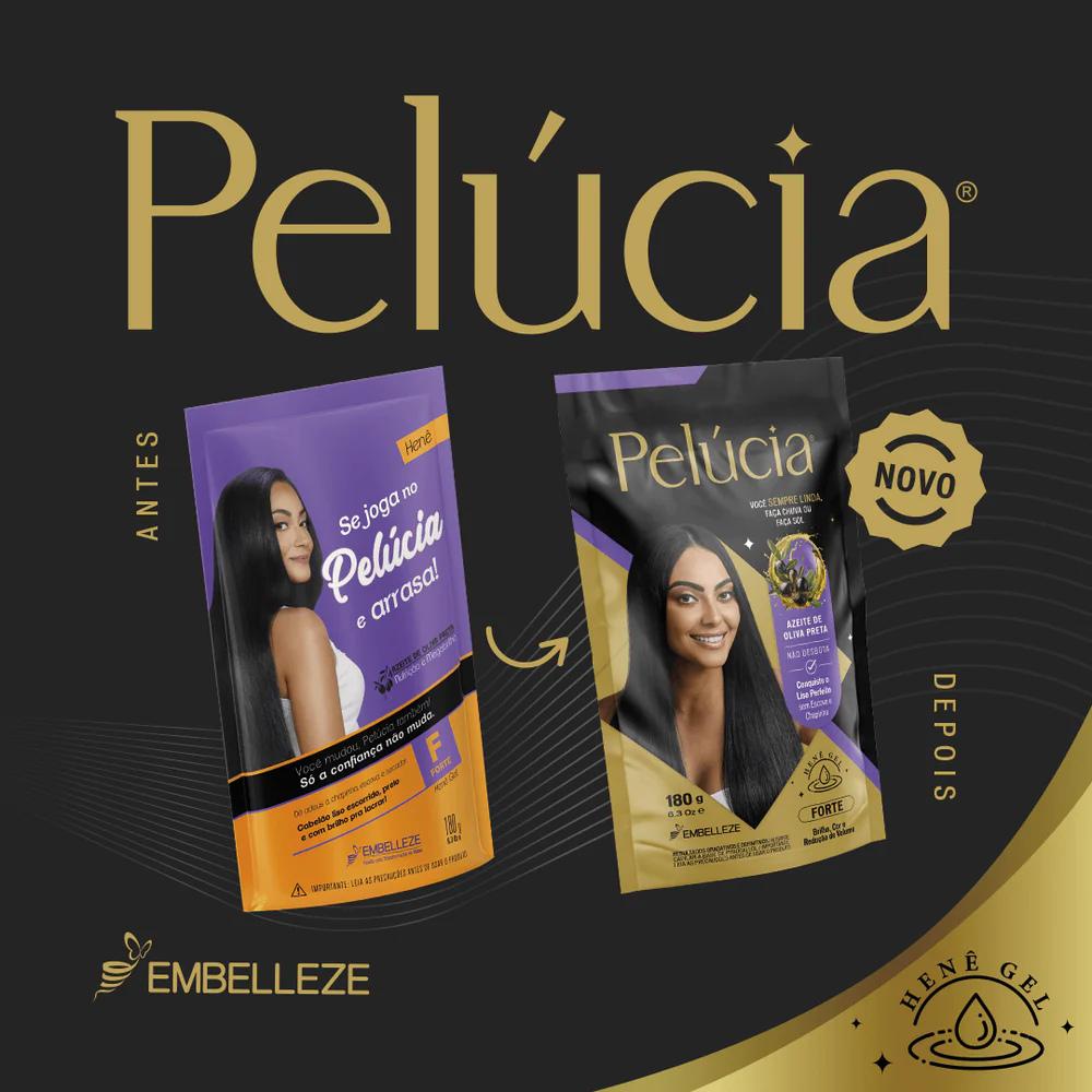 Kit 3 Henê Pelúcia Forte Pouch 180G